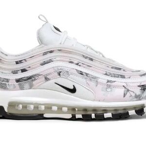 Nike Women's Air Max 97 Floral Pink, White and Black Sneakers